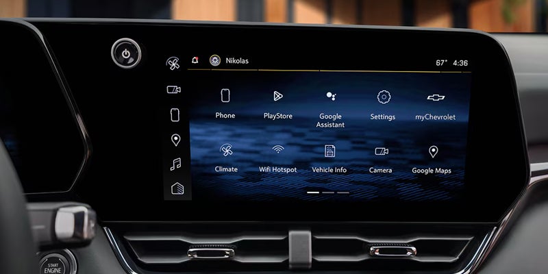 Infotainment screen inside 2027 Chevrolet Equinox